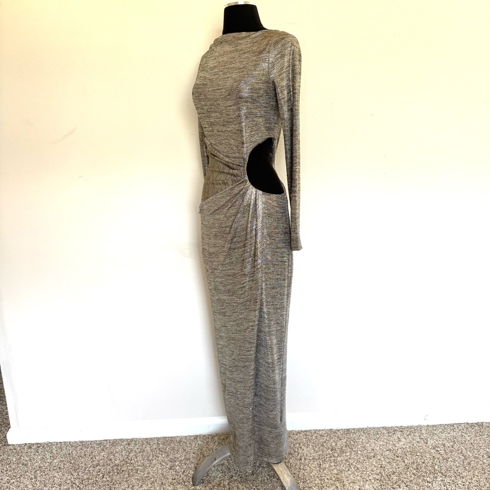Significant Other Chloe Midi Dress in Gold Size 6 - Picture 5 of 11